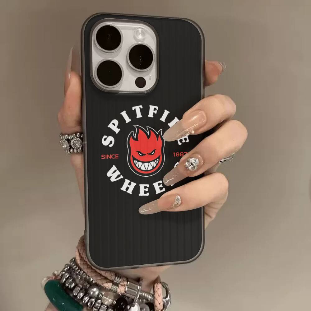 

Модный скейтборд S-Spitfire Для IPhone 17 16 15 Plus Pro Max 12 14 Plus 11 13 Волна Гофрированная Полоса Чехол для Телефона iPhone 15pro max