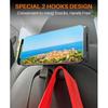 For Tesla Model 3/Y Back Seat Phone Holder with 2 hooks 360° Rotate Stand Auto Headrest Bracket Support For Tablet PC iPad Mini