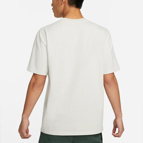 Nike Men's White T-Shirt with Plant and Flower Logo Print