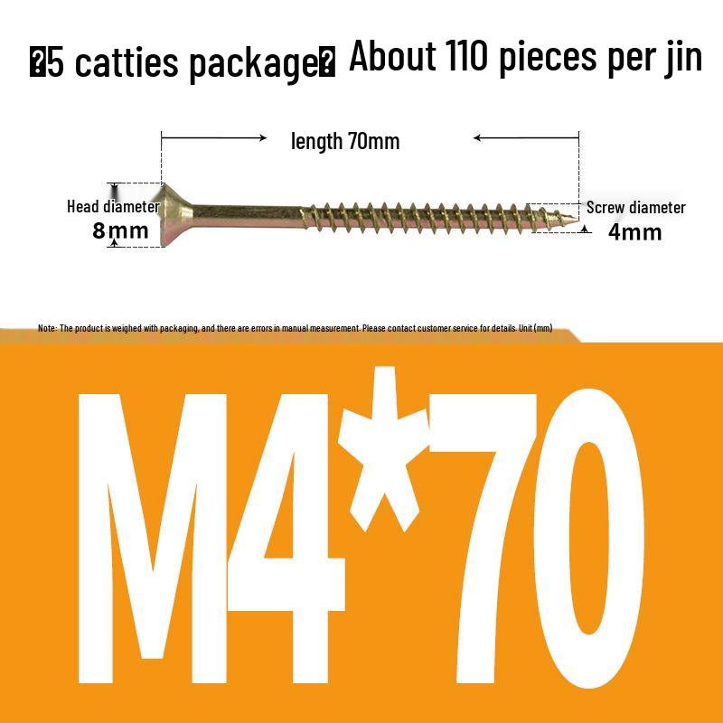 Eco-friendly Self-tapping Phillips Flat Head Screws for Fiberboard and Wall Panels