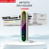 Graphics Card Bracket GPU 5V 3Pin ARGB Magnetic Base GPU Water Cooling Kit Support Stand LED Smart Temperature Display Screen