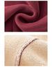 Women's 2025 Purple Fleece-Lined Cotton Zipper Harem Ankle-Tie Pants with Letter Embroidery