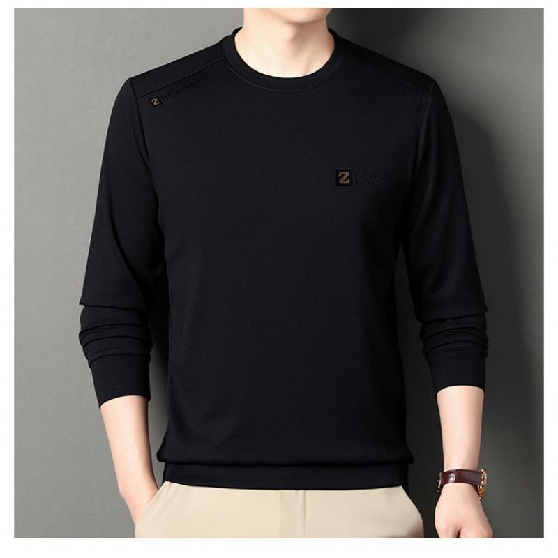 

Толстовка с круглым вырезом для мужчин молодого и среднего возраста, осенняя, новая, повседневная, с длинными рукавами, свободная, мужская, майка, прилив 130/4XL