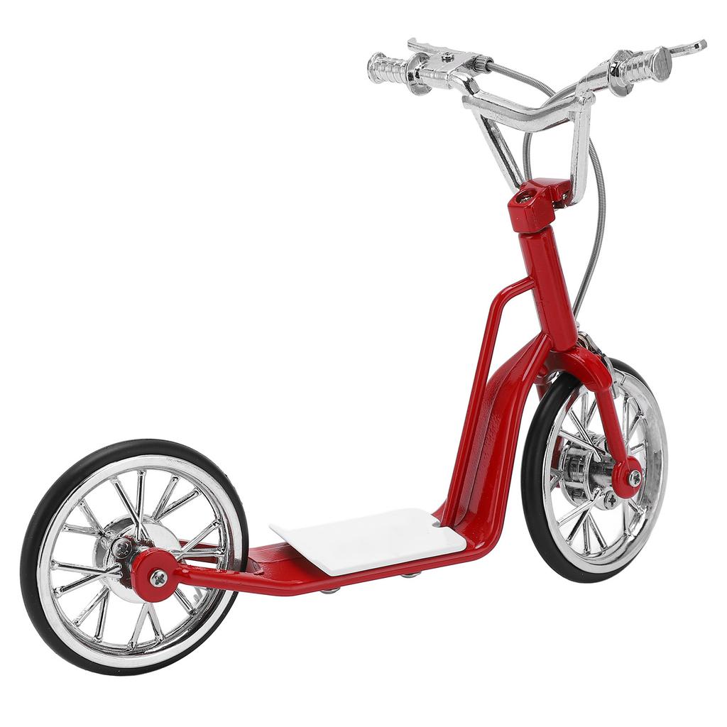 Red Model Scooter 1:10 Scale Sturdy Alloy Exquisite Colors High Simulation Eye Catching Die Cast