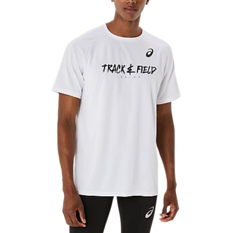 

Asics Letter Raglan Crew Neck Short Sleeve T-Shirt Men Tops Bright-White 2091A750-100 XL