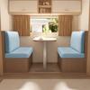 2 Stück/Set Dehnbare Wohnmobil-Dinette-Kissenbezüge Weicher Samt-Sofabezug Sofasitzbezüge Banklehnenbezug Wohnmobil-Wohnwagen Auto Dekoration