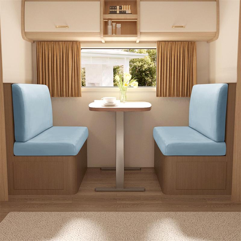 2 Stück/Set Dehnbare Wohnmobil-Dinette-Kissenbezüge Weicher Samt-Sofabezug Sofasitzbezüge Banklehnenbezug Wohnmobil-Wohnwagen Auto Dekoration
