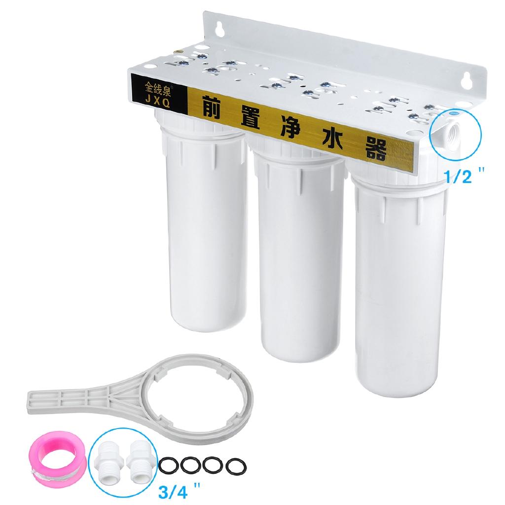 Water Purifier 3 Filter Cartridge PP UDF CTO System Water Filters For Household Straight Drinking Water Purifier