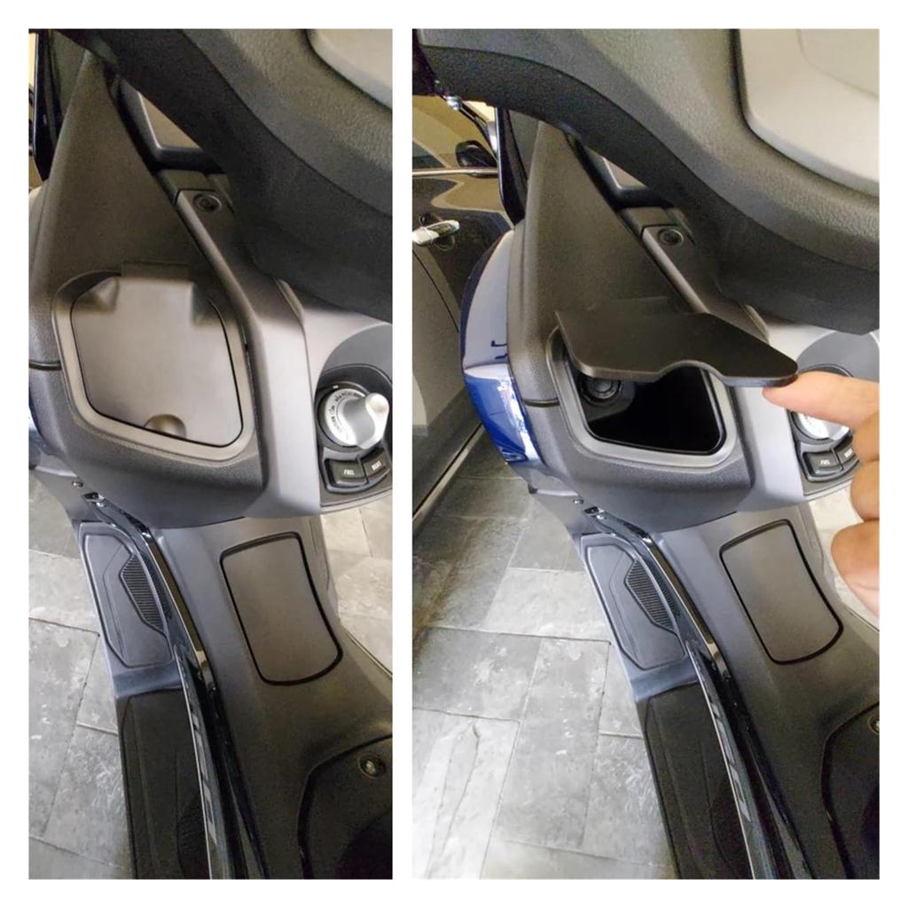 Kompatibel med Nmax V2 NMAX125 NMAX155 2020-2023 Verktygslåda Förvaringskåpa Lock ABS Uppgradering