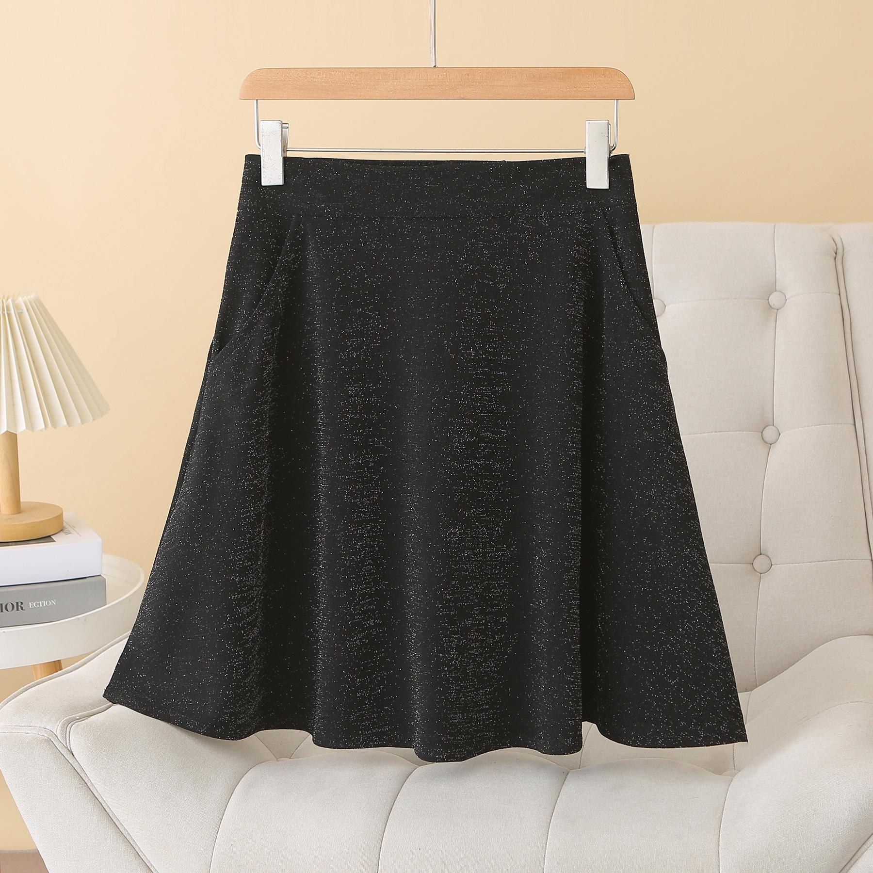 2026 Spring/Summer Silver Thread Plus Size Princess Skirt - Slimming Large Hem Versatile Umbrella Design, Style 8830. 2XL