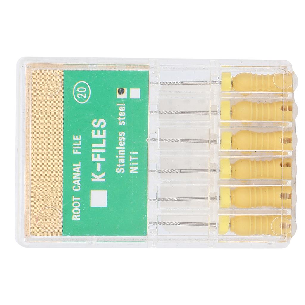 Dentist #20 KFiles Dental Endo Root Canal File Stainless Steel Professional Dental Tool