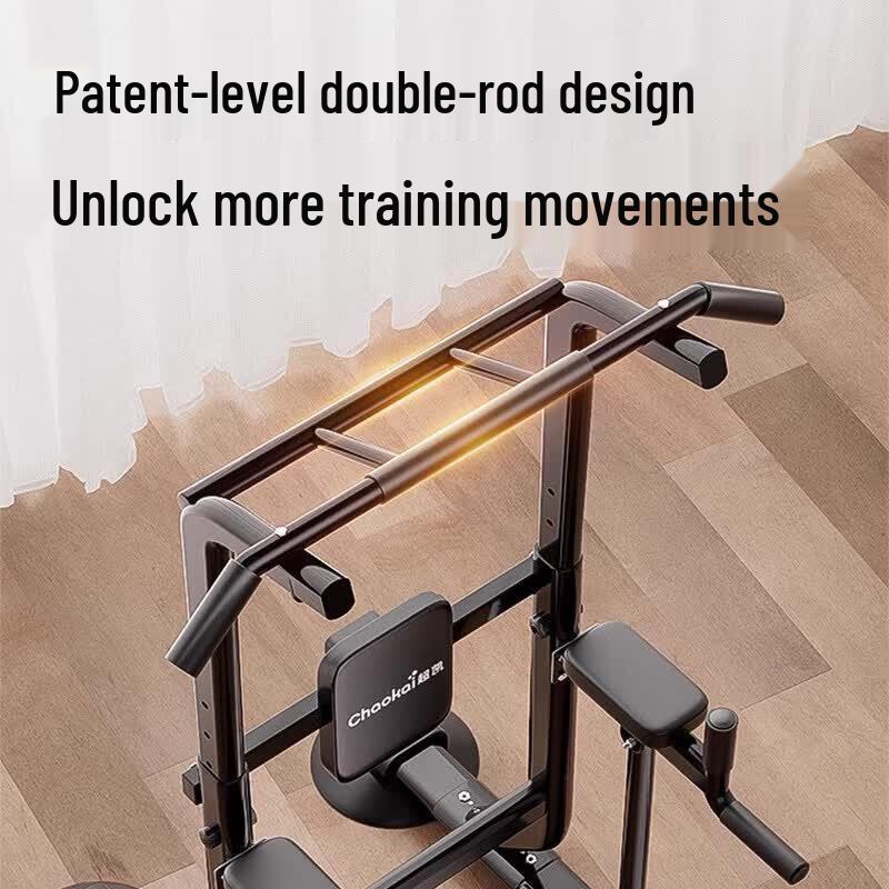 Brangdy Adjustable Height Floor-Standing Pull-Up & Dip Station