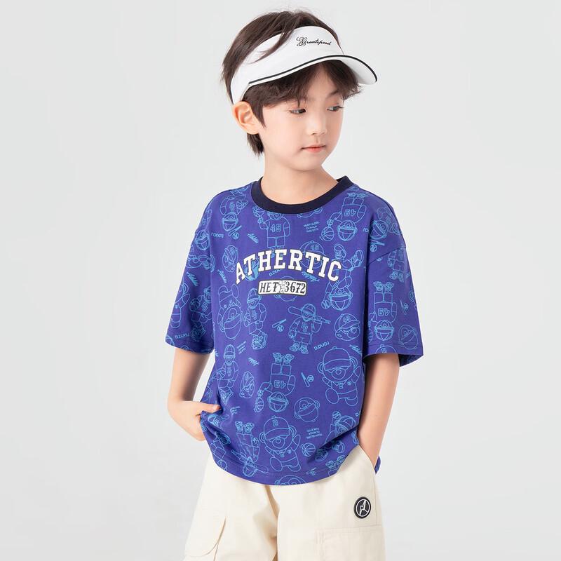 Boy s Cool Touch Baseball Bear Cotton T-Shirt 150