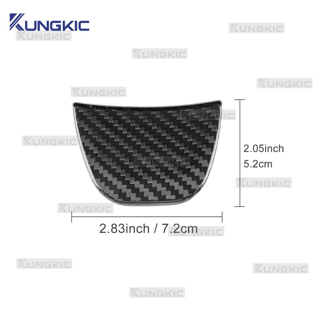 Carbon Fiber Steering Wheel Cover for Fiat 500/500C 2016 2017 2018 2019 2020 2021 2022 2023 2024