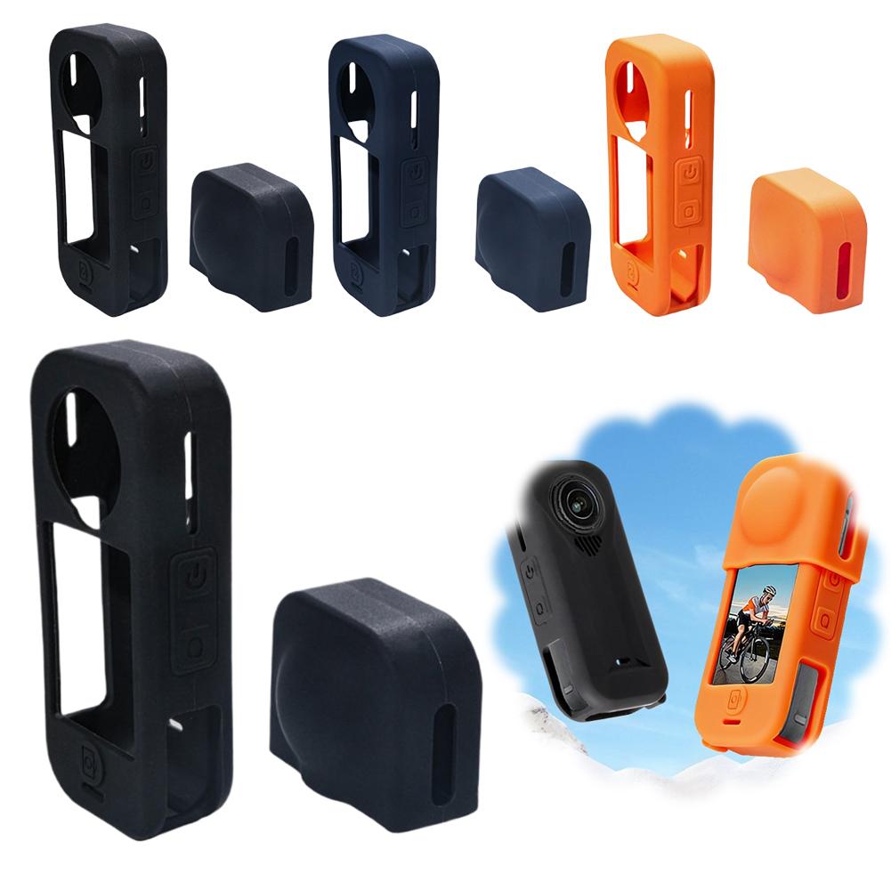 For Insta360 X4 Air Shockproof Camera Silicone Body Protector With Lens Cover And Scratch-Resistant Soft Rubber