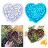 Creative Heart Shaped Flower Silicone Mold Easy To Use for Handmade Soap, Resin, and Cake Decoration DIY Craft Too