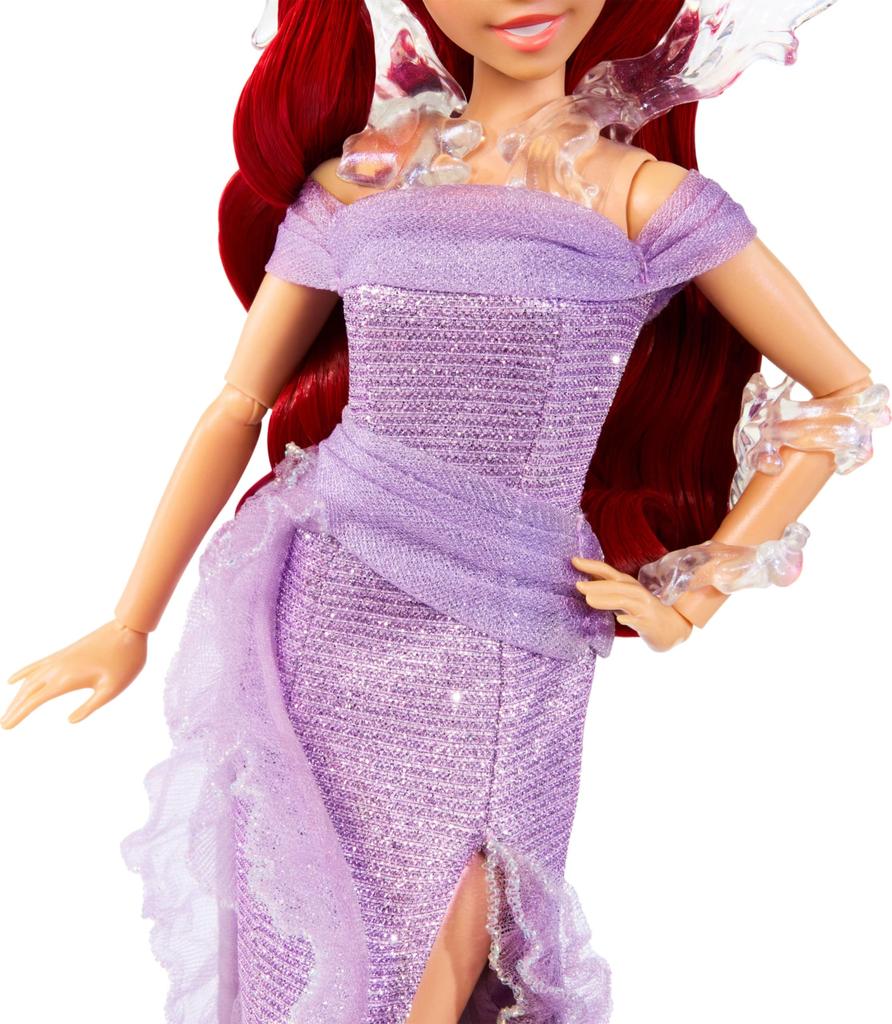 Mattel Disney Collector's Ariel The Little Mermaid Doll with Display Stand, Celebrating the 35th Anniversary of the Disney Film