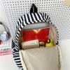 The New Schoolbag Is High-value, Fresh and Sweet, Striped Backpack, Lightweight and Large-capacity Backpack for Junior and High School Students.