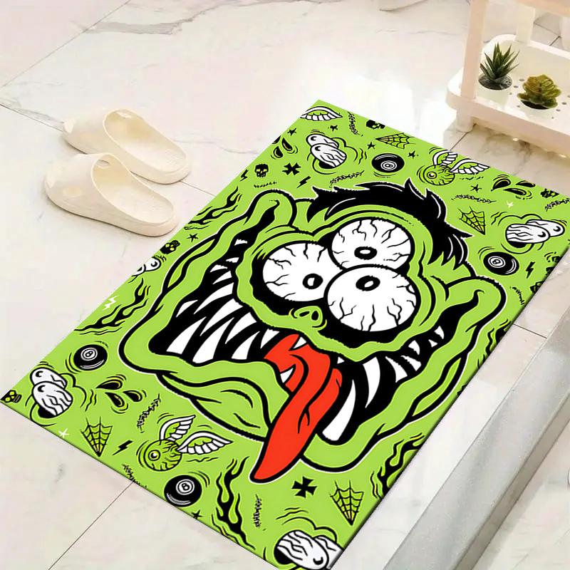 1Pc Alien Monster Rug, Office Carpet Indoor Outdoor Doormat, Non-Slip, Comfortable, Living, Christmas Halloween, Xmas Gift L1217