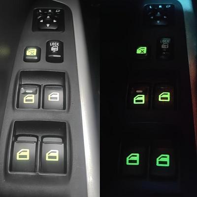 Autocollants Boutons Vitre Voiture Imperméables Autocollants Luminescents dans le Noir pour Identification Facile et Sécurité Améliorée Personnalité