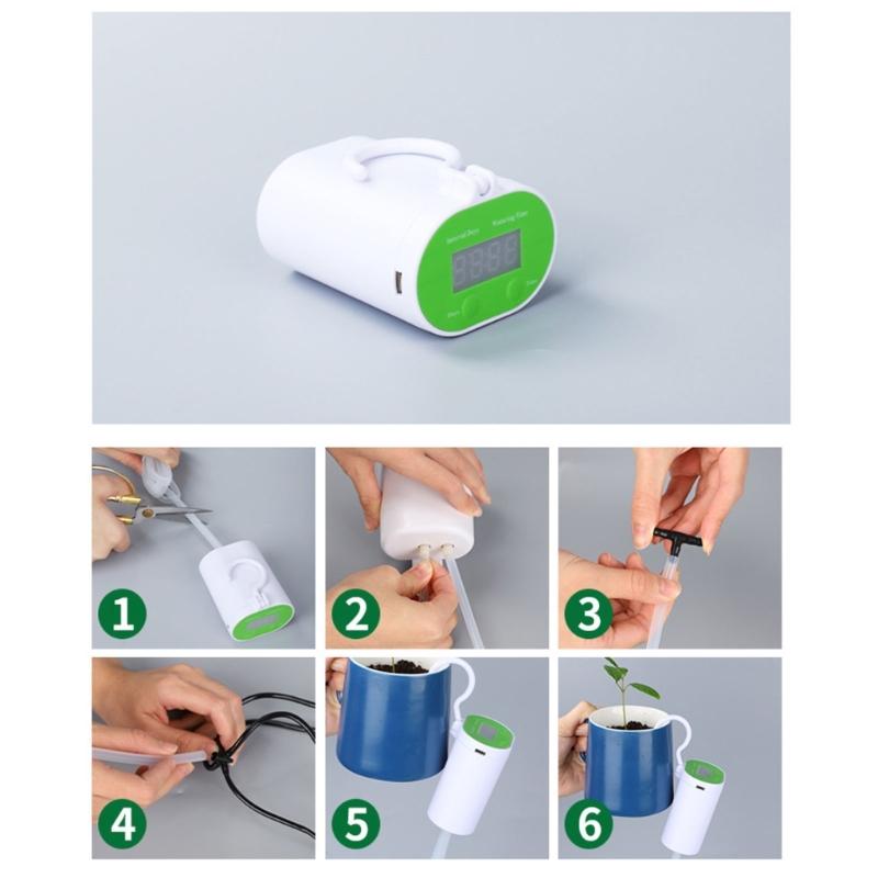 Electronic Garden Irrigation Device Providing 1 9 Days Interval Setting 2000mAh Battery