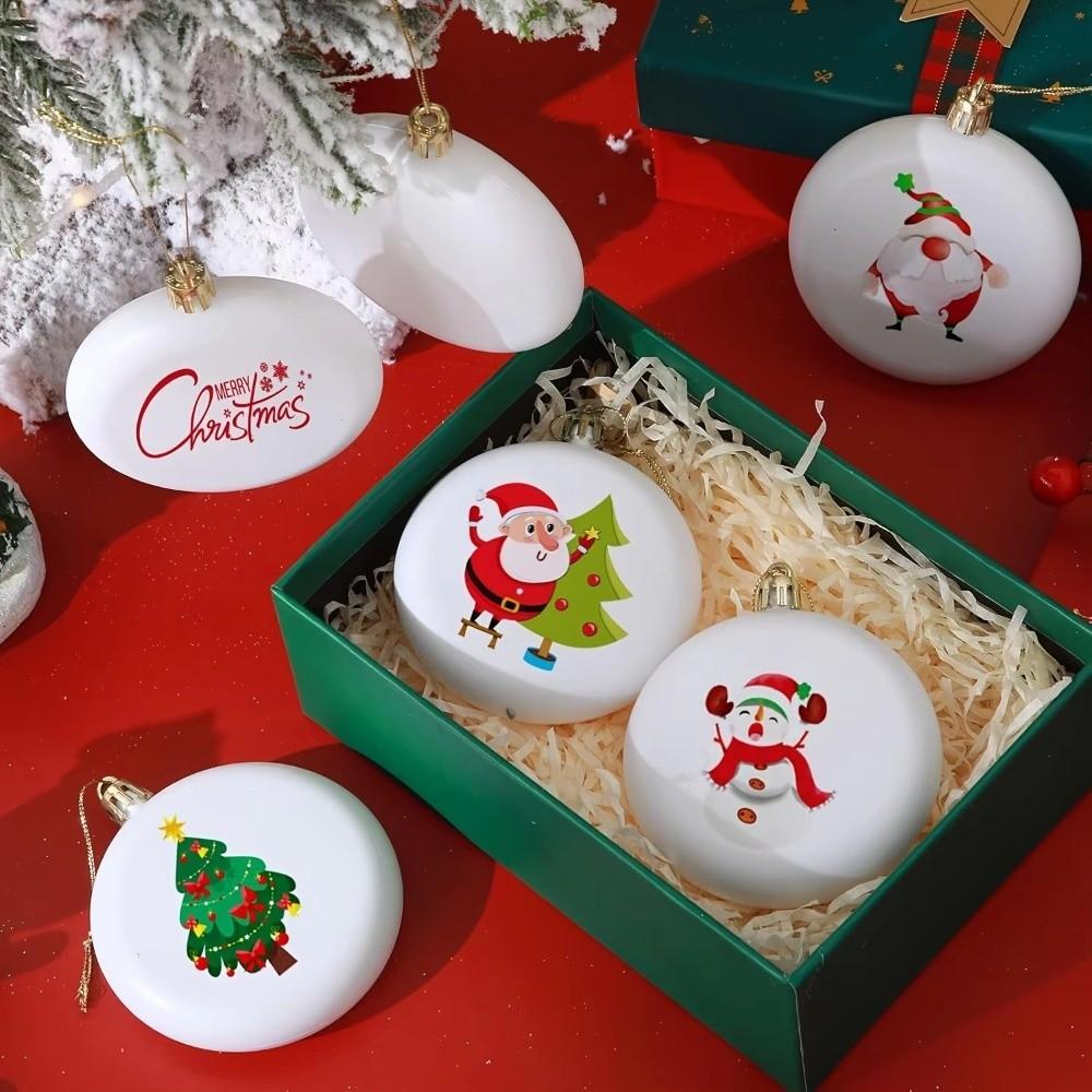 5/12PCS DIY Christmas Tree Hanging Decorations Painting Desktop Decorative Tree Christmas Gifts
