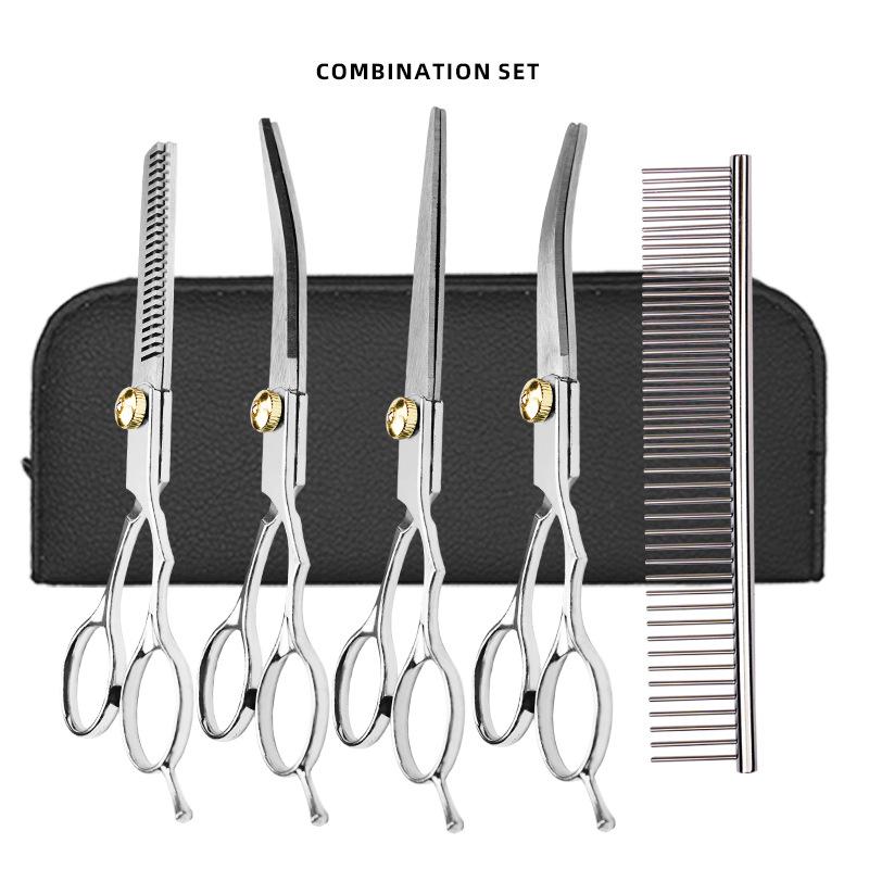 Professional Barber & Pet Hairdressing Scissors - Split Ends & Thinning Tools