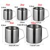 5size Durable Stainless Steel Coffee Cream Pitcher Cup Milk Frothing Jug Latte Art Spout Pitcher Home & Kitchen Tool
