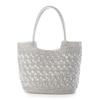 Metallic Cord Knit Tote Bag