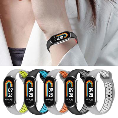 Silikonový řemínek k hodinkám pro Mi Band 8 TPU Vodotěsný Potu odolný Nastavitelná délka Náhradní řemínek k hodinkám