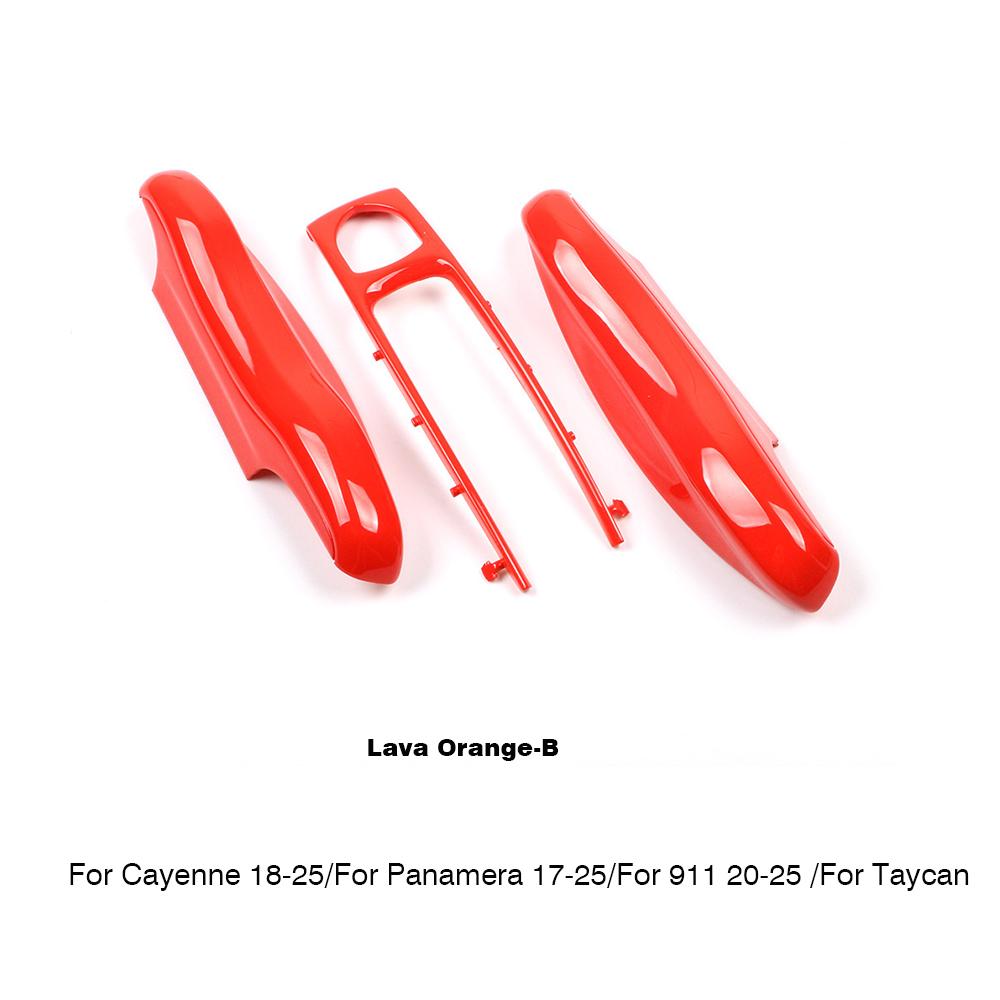 For Porsche Macan 95B Cayenne 92A Panamera 971 Cayman 718 Boxster 982 911 Taycan 2014-2025 Solid Color Car Key Case Cover Shell