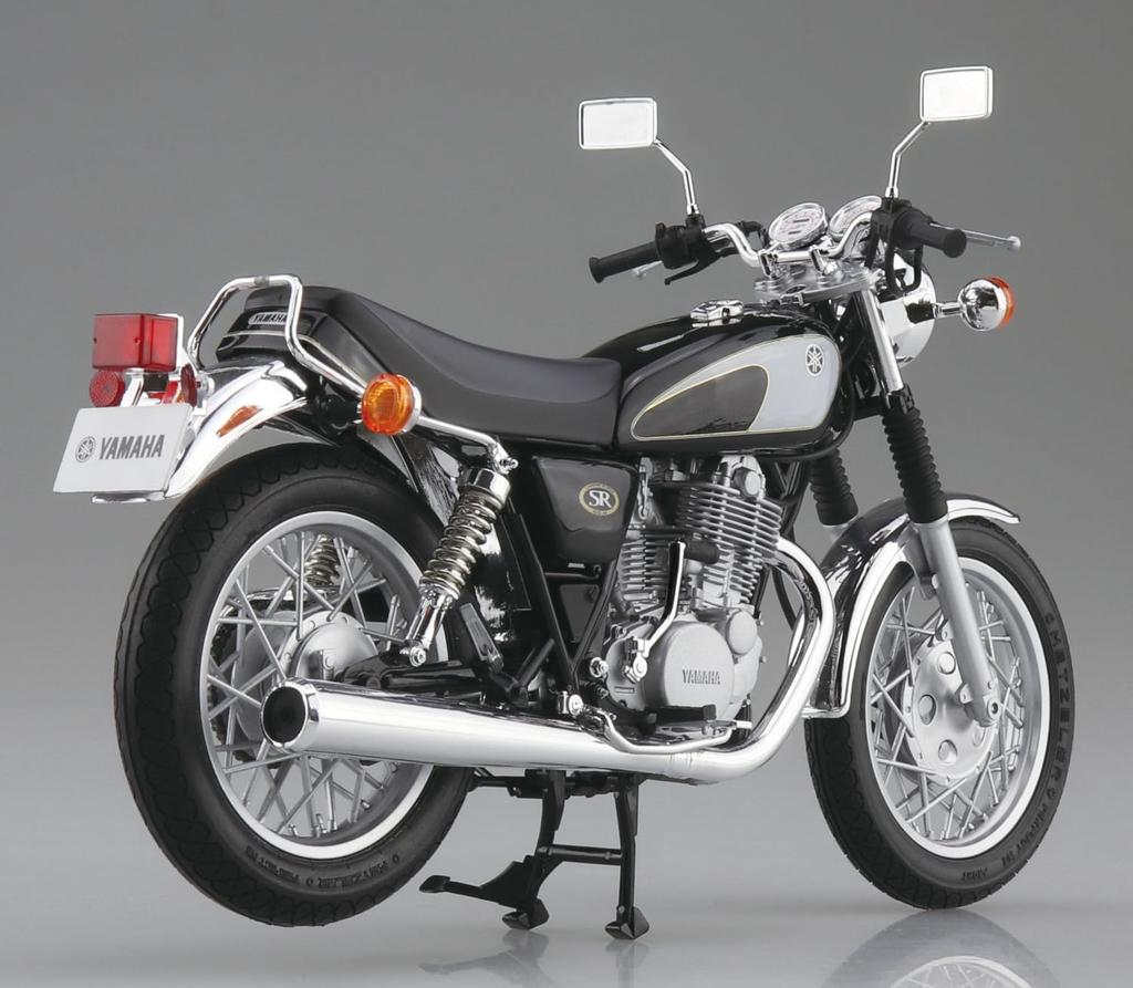 Aoshima Bunka Kyozaisha The Bike Series Yamaha 1JR SR500 plastový model 1/12 č.20 SR400/1JN '96