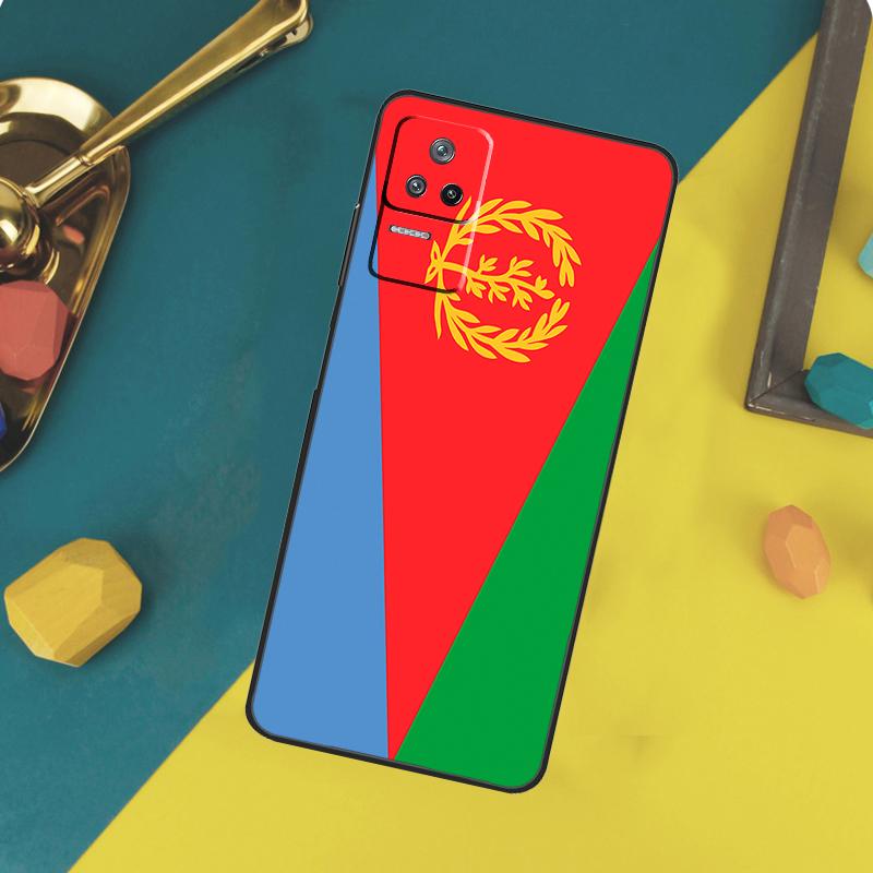 Eritrea Flag Case For Xiaomi 14T Pro 11T 12T 13T 13 14 15 Ultra POCO X7 Pro X3 X5 X6 M6 F5 F6 Pro Funda