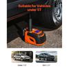 SucceBuy Elektrisk Bil domkraft, 5T Justerbar Elektrisk Saxdomkraft Däckbytare med LED-ljus & Fjärrkontroll för Sedan SUV Lastbil