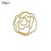 Rose Flower Shaped Metal Paper Clips Cute Floral Decorative Clips Office School Journaling Scrapbooking Document Organization