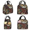 Katzen Anime Samurai Schwert Isolierte Lunchtasche für Kinder Schule Kühltasche Thermische Lebensmittelbox Tragbare Lunchboxen Behälter