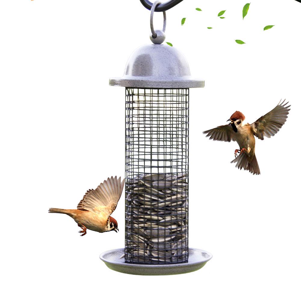 Hanging Wild Bird Feeder Durable Container Hanger Good Outdoor Garden Feeds