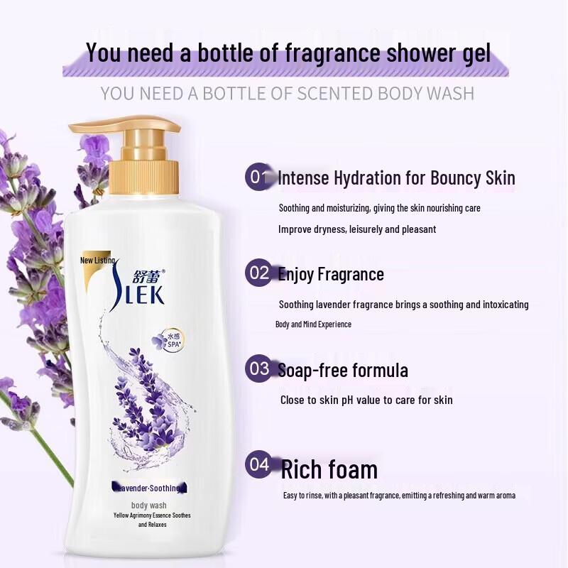 SLEK Lavender Soothing Shower Gel