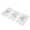 3PCS Breast Rhinestone Stickers Chest Jewelry Adhesive Patches Body Makeup Decoration Sticker
