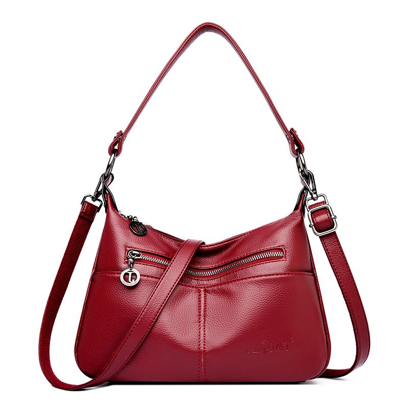 Japanese Style PU Leather Messenger Bag for Women Student Tote Shoulder Crossbody Bag Ladies Handbag