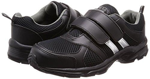 Heigy CM-1711M Men's Lightweight Safety Shoes for Light Work, Velcro Toe Cap, Size 27.0 Cm, Black