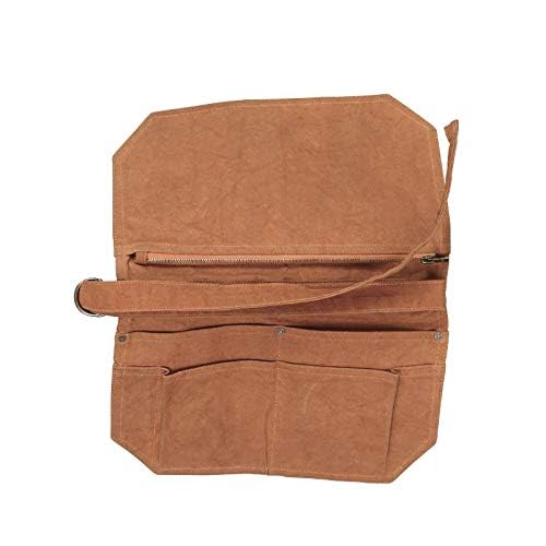 Dulton 2-Way Pouch Waxed Canvas Multipurpose Tool Bag, Camel, 260mm High x 360mm Wide, Y959-1266CAM