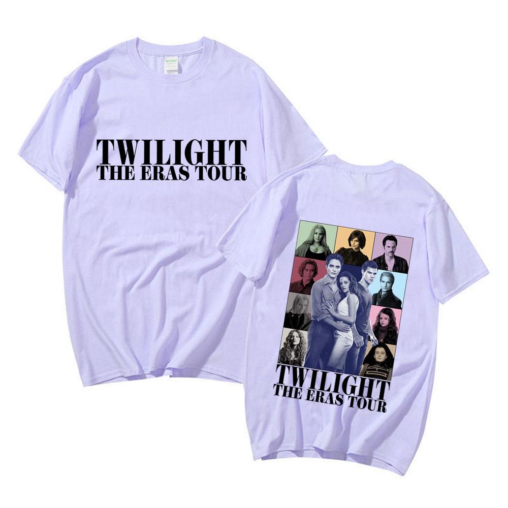 Twilight The Eras Saga Tshirt Bella Jakob Edward 2023 New Graphic Tshirts Unisexs Women Vintage Cotton Cozy Short Sleeve T Shirt
