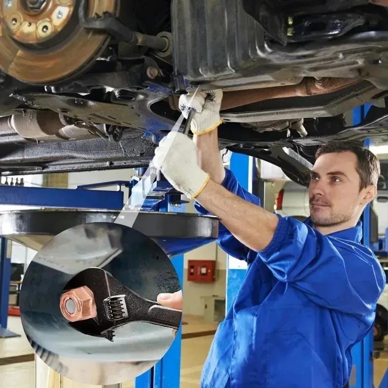 Kupferbeschichtete M8 Auspuffmutter Hochtemperatur Selbstsichernde Flanschmuttern für E30 325i Krümmer Hosenrohr Stehbolzen Reparaturkit 10/20 Stück