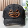 Hot Halloween Pumpkin Face Baseball Cap Embroidery Pumpkin Ghost Baseball Hat for Men Women Outdoor Activities Fishing Camping