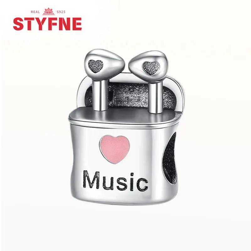 

Copper Colors Earphones Fashionable Notes Charms Cat Love Music Beads Fit Original Bracelet Diy Fine Jewelry Gift For Women