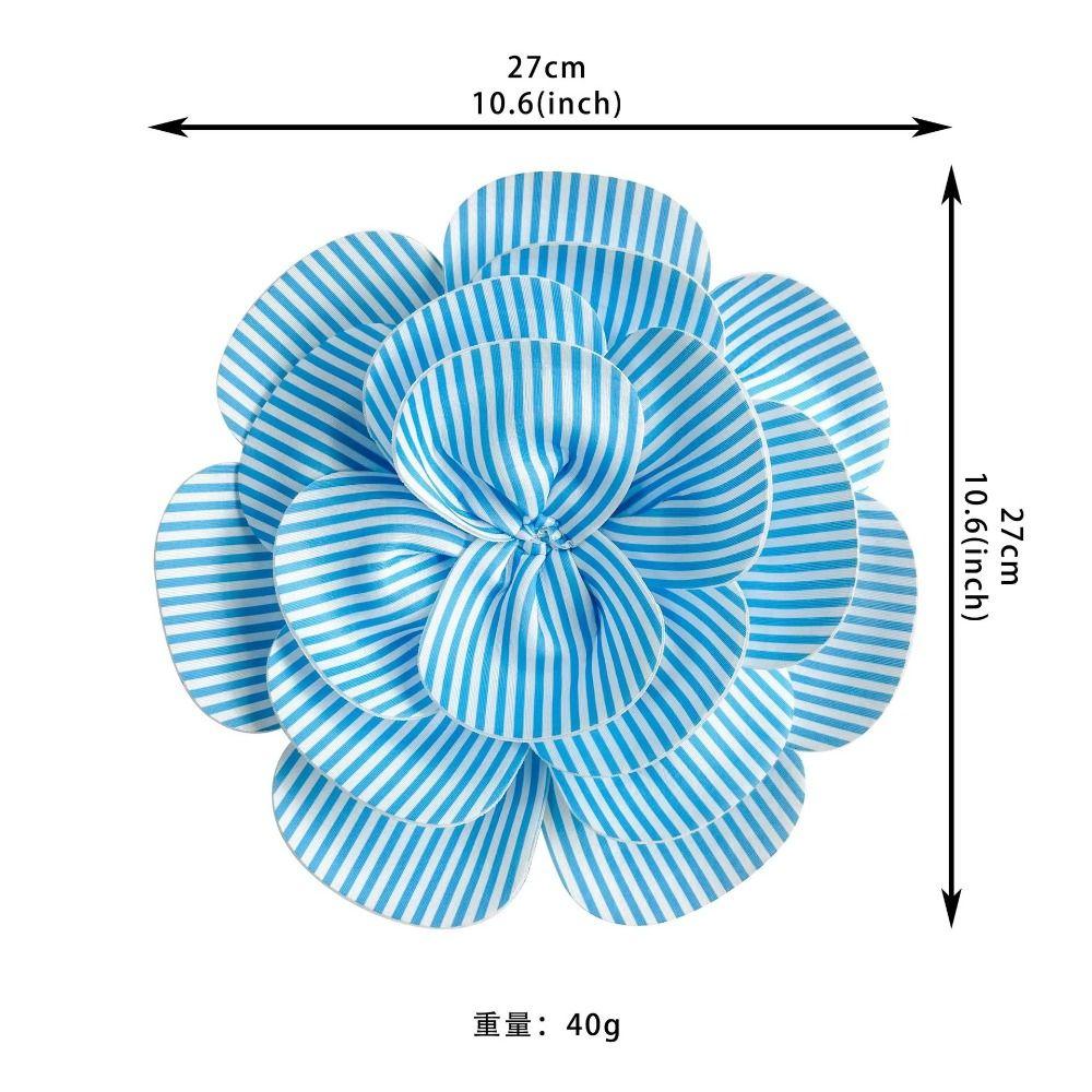 New 27cm Rose Flower Headpiece Multi-layered Handmade Bridal Headband Stripe Corsage Apparel Shoes and Bags