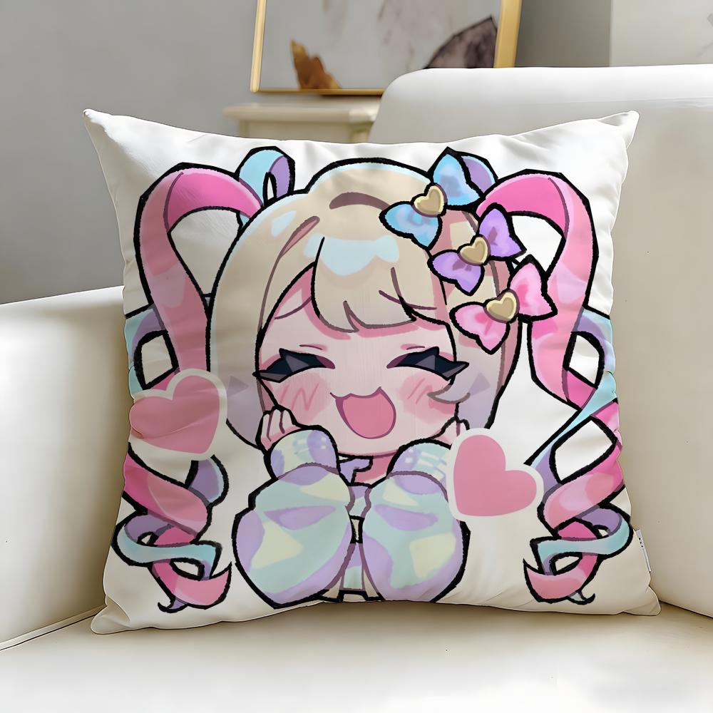 popular game Needy Streamer Overload Cushion Cover Soft EasyWash Pillow Case Versatile for Couch Bed Travel and Office