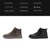 Men's Winter Fleece-Lined Waterproof Non-Slip Martin Boots - Warm, Durable, and Versatile.