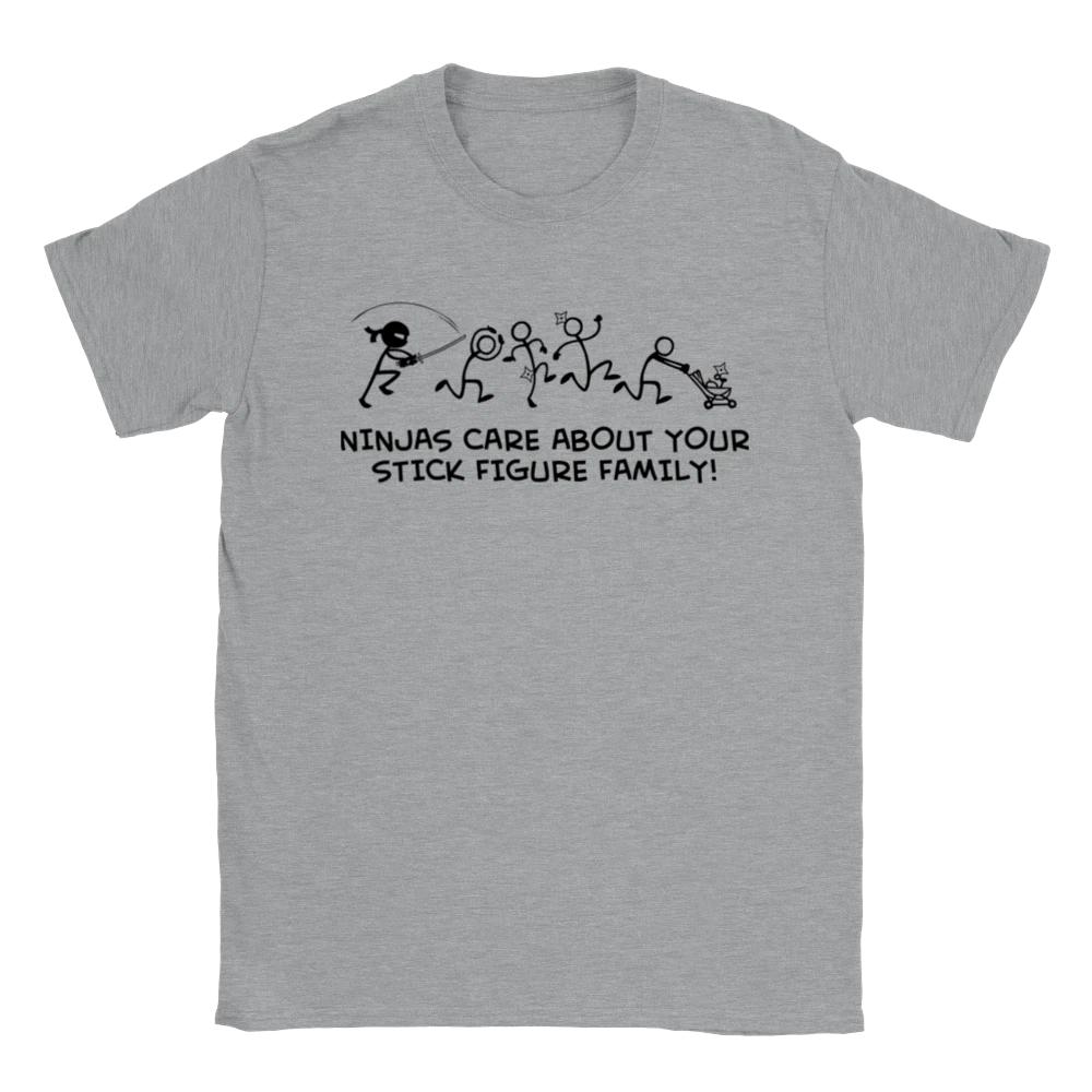 Ninjas Care About Your Stick Figure Family - Classic Unisex Crewneck T-shirt M